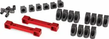 Traxxas Aluminum Front And Rear Suspension Mounts: 4-Tec 2.0 (Red) 1