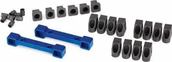 Traxxas Aluminum Front And Rear Suspension Mounts: 4-Tec 2.0 (Blue) 1