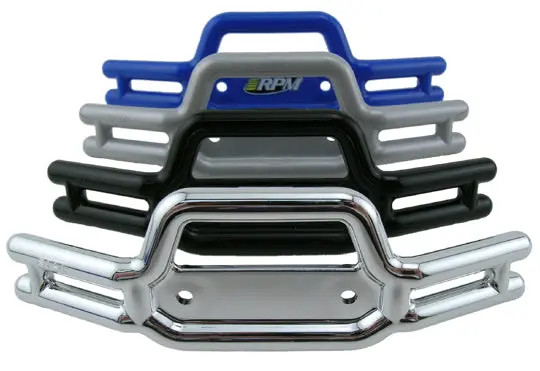 Rpm Tubular Front Bumper: Traxxas Revo (Metallic Silver) 1