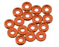 Team Brood 6061 Aluminum Button Head Washers: 3Mm (Orange) 1