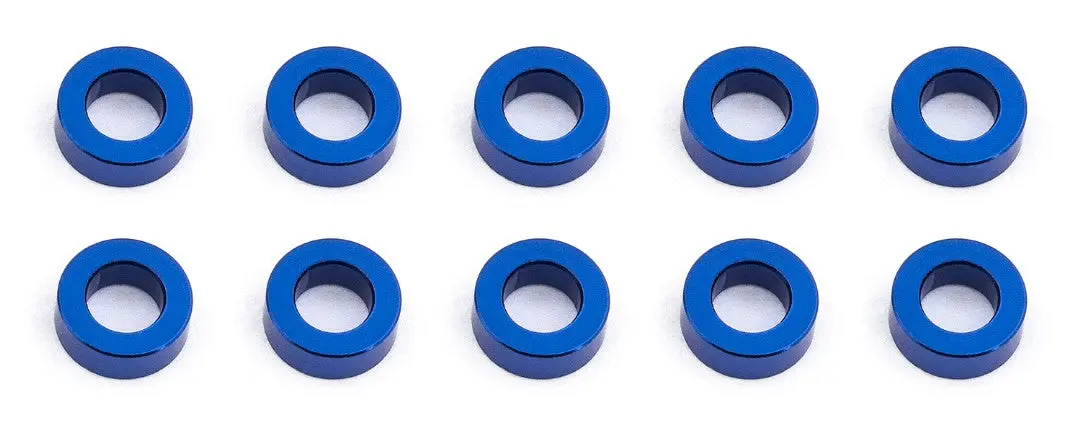 Team Associated Aluminum Ball Stud Washers: 5.5X3.0X2.0Mm (Blue) 1