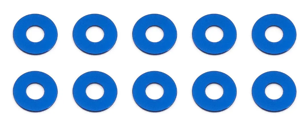 Team Associated Aluminum Bulkhead Washers: 7.8X0.5Mm (Blue) 1