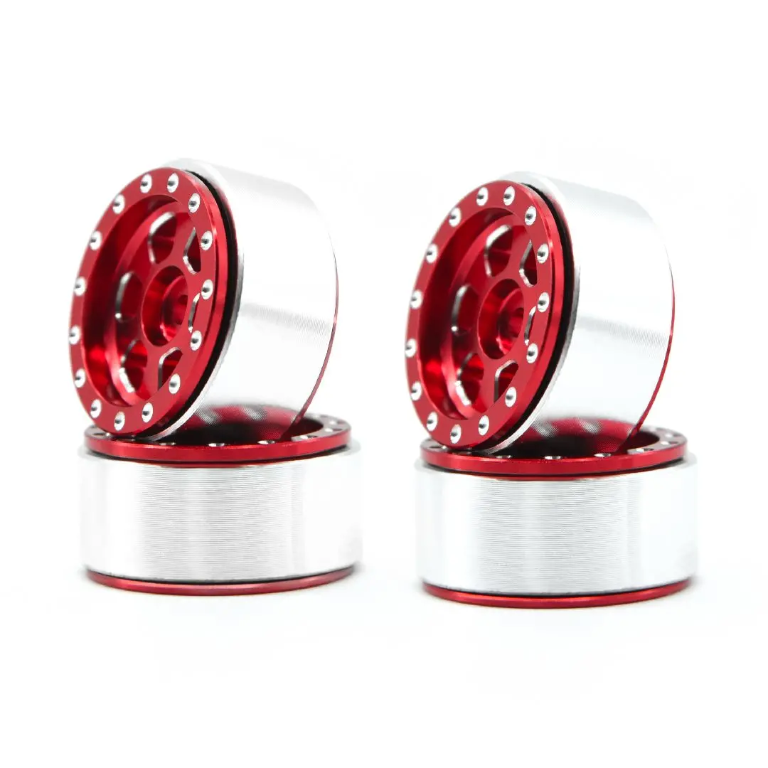 Hobby Details Cnc Aluminum Beadlock Wheels: Trx-4M (Red) 1