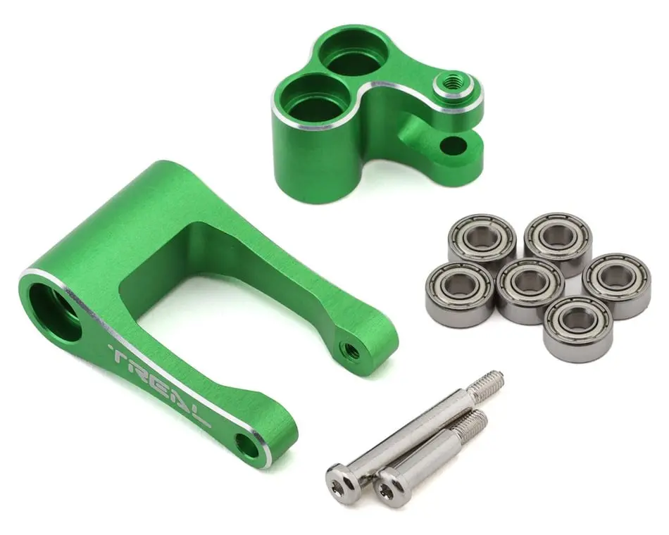 Treal Aluminum 7075 Knuckle And Pull Rod Losi Promoto (Green) 1