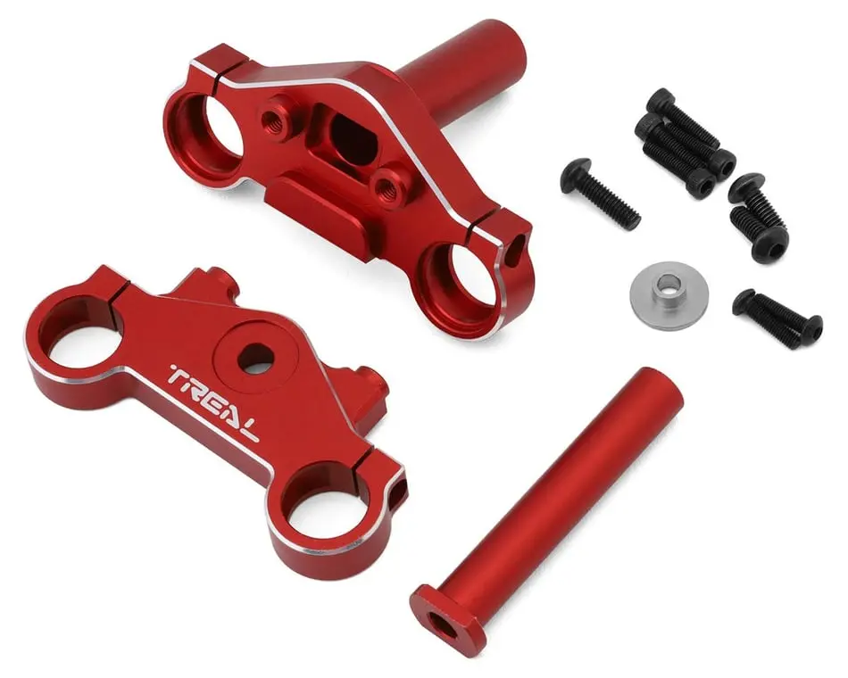 Treal Aluminum 7075 Triple Clamp Set Losi Promoto (Red) 1