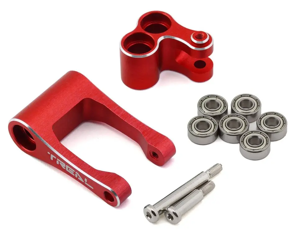Treal Aluminum 7075 Knuckle And Pull Rod Losi Promoto (Red) 1
