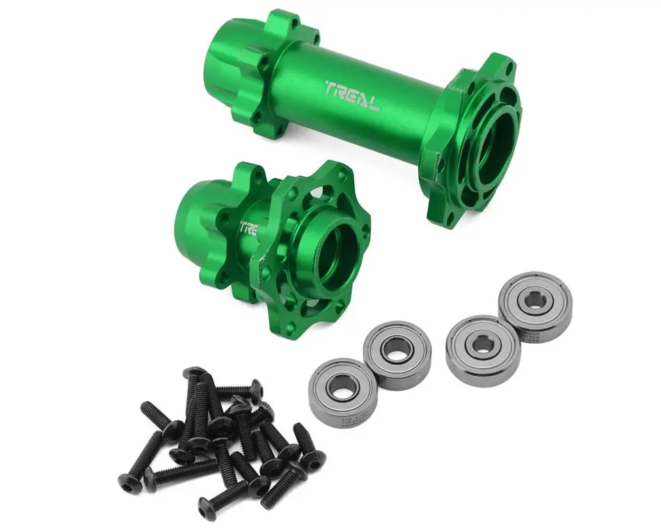Treal Aluminum 7075 Wheel Hex Hub Set Promoto (Green) 1