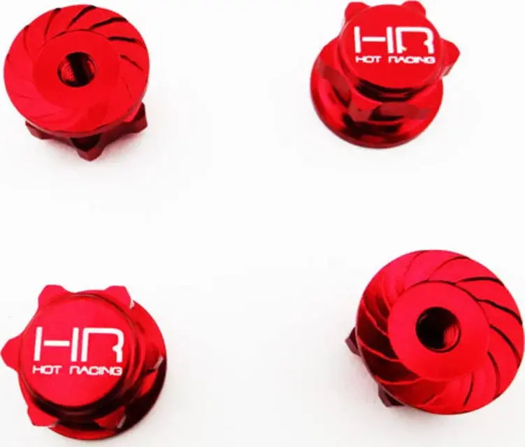 Hot Racing Aluminum Serrated 17Mm Wheel Nuts: Yeti Xl/Maxx/Arrma 1