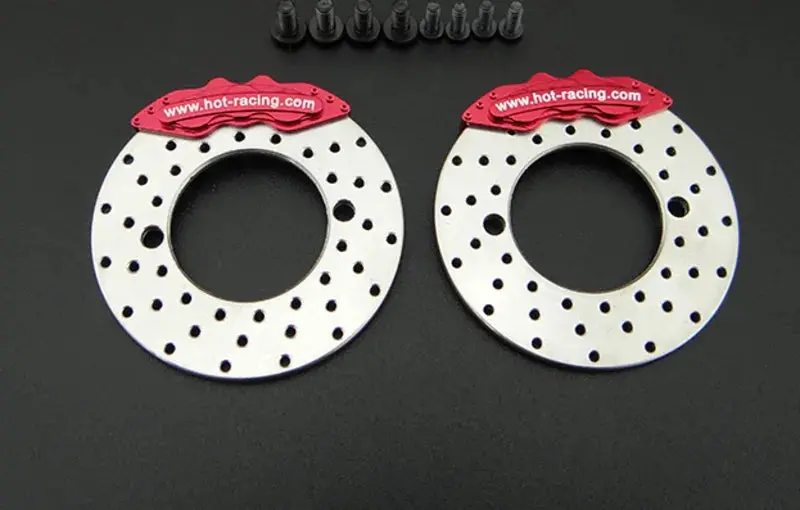 Hot Racing Aluminum Brake Disk And Caliper: Scx10ii 1
