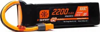 Spektrum G2 2200Mah 3S 11.1V 100C Lipo Battery: Ic3 1
