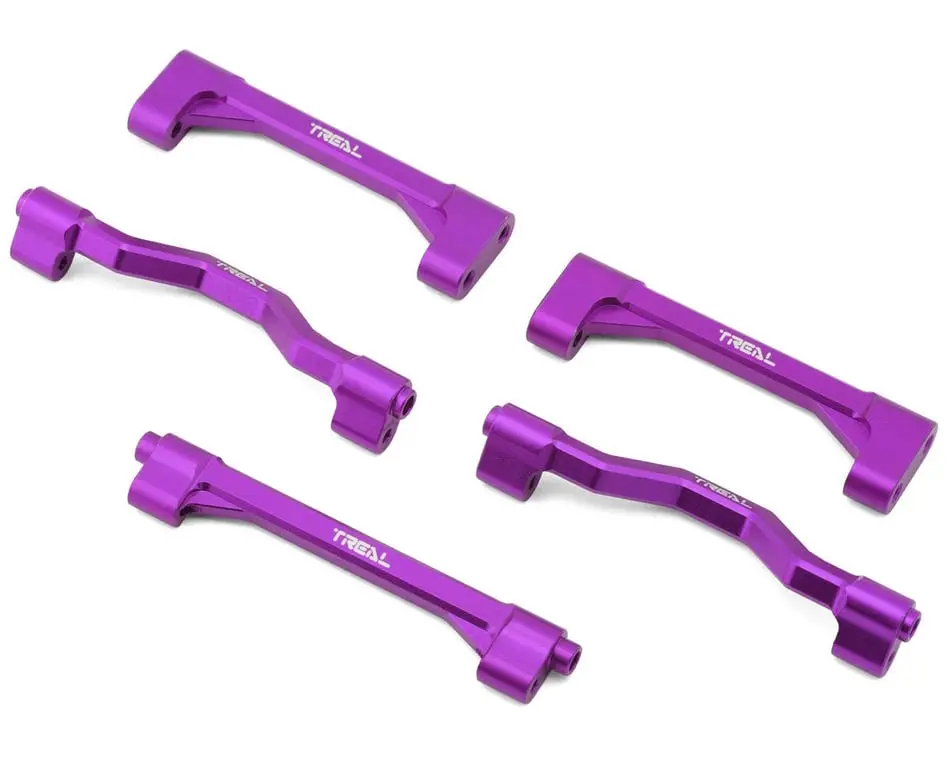Treal Aluminum 7075 Chassis Cross Brace Set: Lmt (Purple) 1