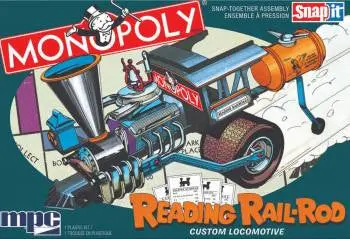 Mpc 1/25 Monopoly Reading Rail Rod Custom Locomotive Snap Model Kit 1