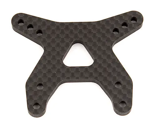 Team Associated Carbon Fiber Front Shock Tower: Rc10b6.1 (Flat) 1