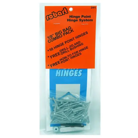 Robart Hinge Point Hinge System: 1/8” Big Bag Combo Pack 1