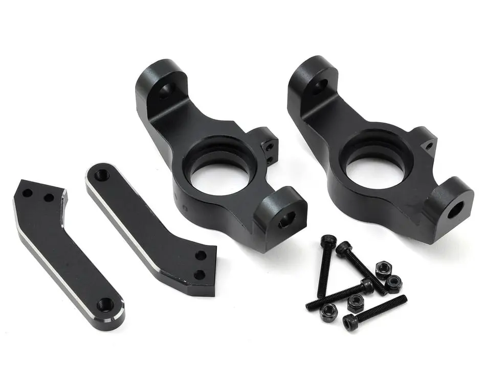 Losi Aluminum Front Spindle Set: Mtxl (Black) 1