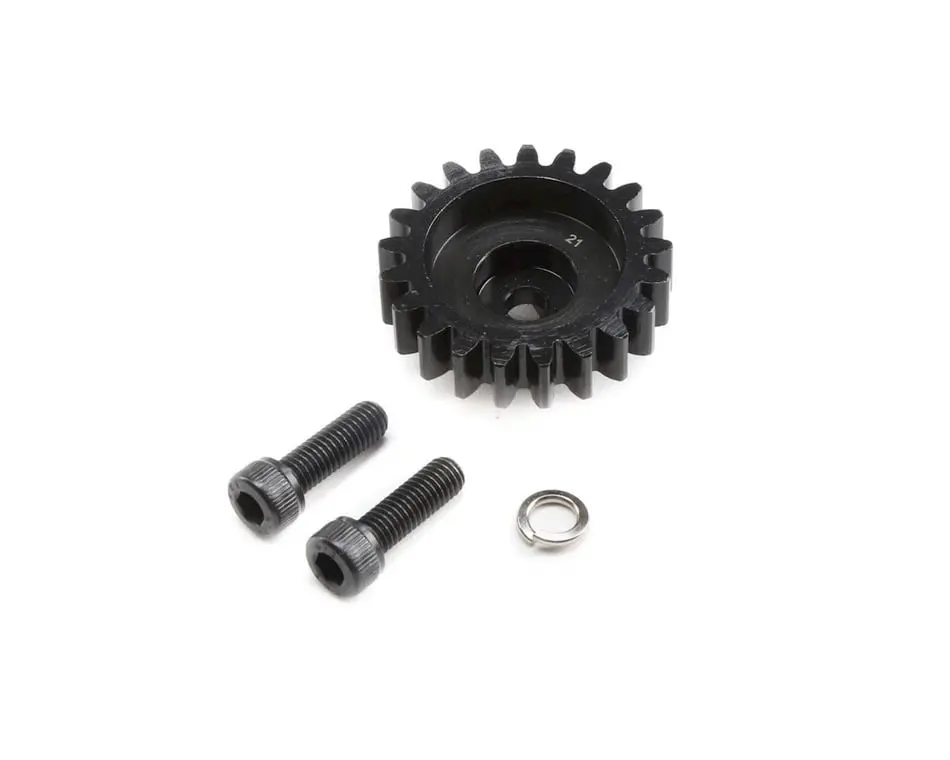 Losi Steel Mod 1.5 Pinion Gear W/Hardware: 5Ive-T (21T) 1
