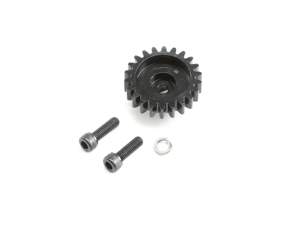Losi Steel Mod 1.5 Pinion Gear W/Hardware: 5Ive-T (22T) 1