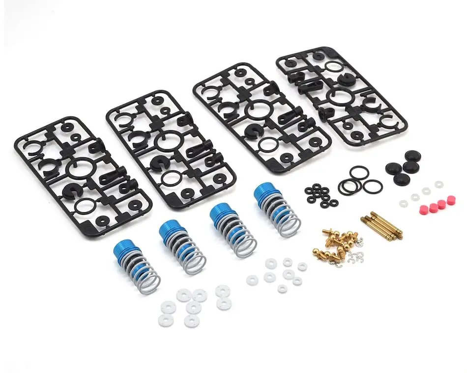 Tamiya Trf Aluminum Special Damper: Hard Black Coating (4) 1