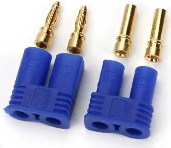 E-Flite Ec2 Device And Battery Connectors: Male/Female (Pair) 1