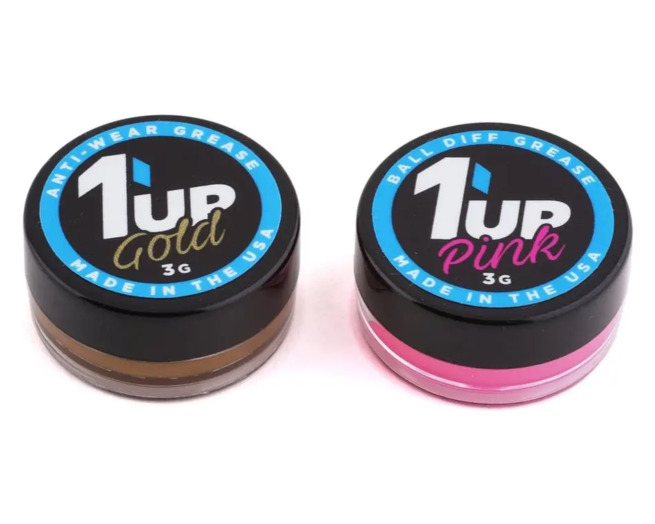 1Up Racing Pro Ball Diff Grease: Pink-Diff/Gold Thrust 1