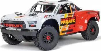 Arrma Mojave 1/8Th 4X4 4S Blx Desert Truck: White/Red 1