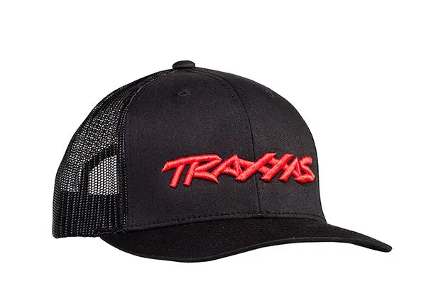 Traxxas Curved Bill Logo Hat: (Black/Red) 1
