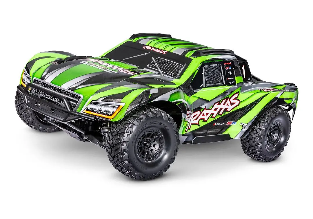Traxxas Maxx Slash 1/8 4Wd Rtr Brushless Short Course Truck W/Tsm (Green) 1