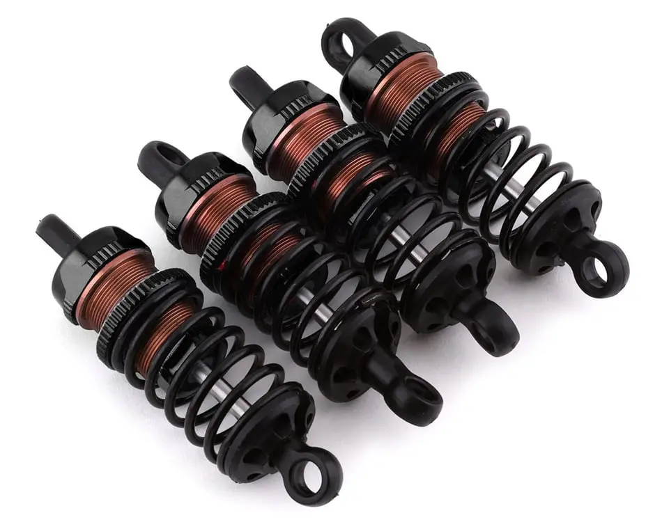 Yeah Racing Aluminum Big Bore Go Damper Set: 50Mm (Black) 1