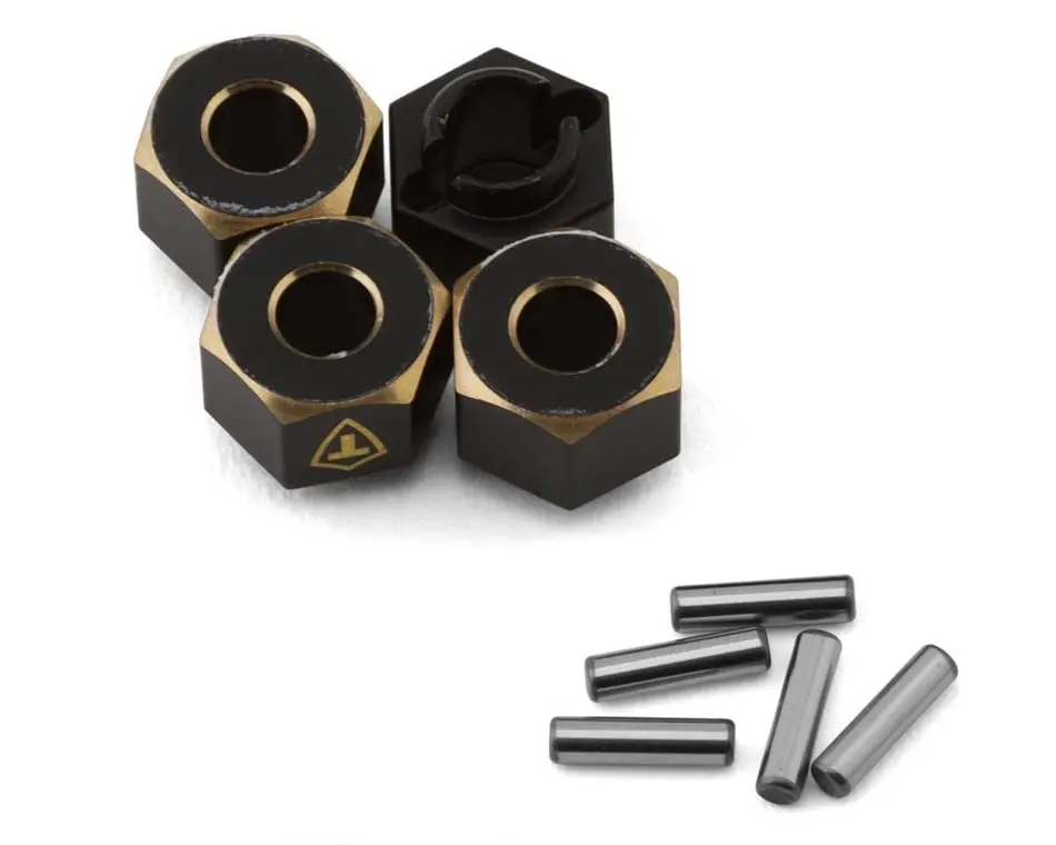 Treal Extended Brass +6Mm Offset Wheel Hub Hex: Trx-4M (Black) (1.3G) 1