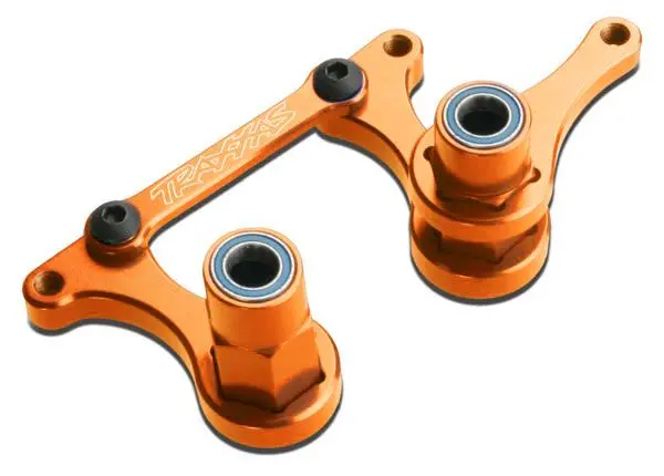 Traxxas Aluminum 6061-T6 Steering Bellcrank And Drag Link: Orange 1