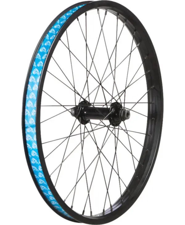 49N 20" Bmx Front Wheel 3/8”X100mm 36H Sealed Nutted Female Axle (Black) 1