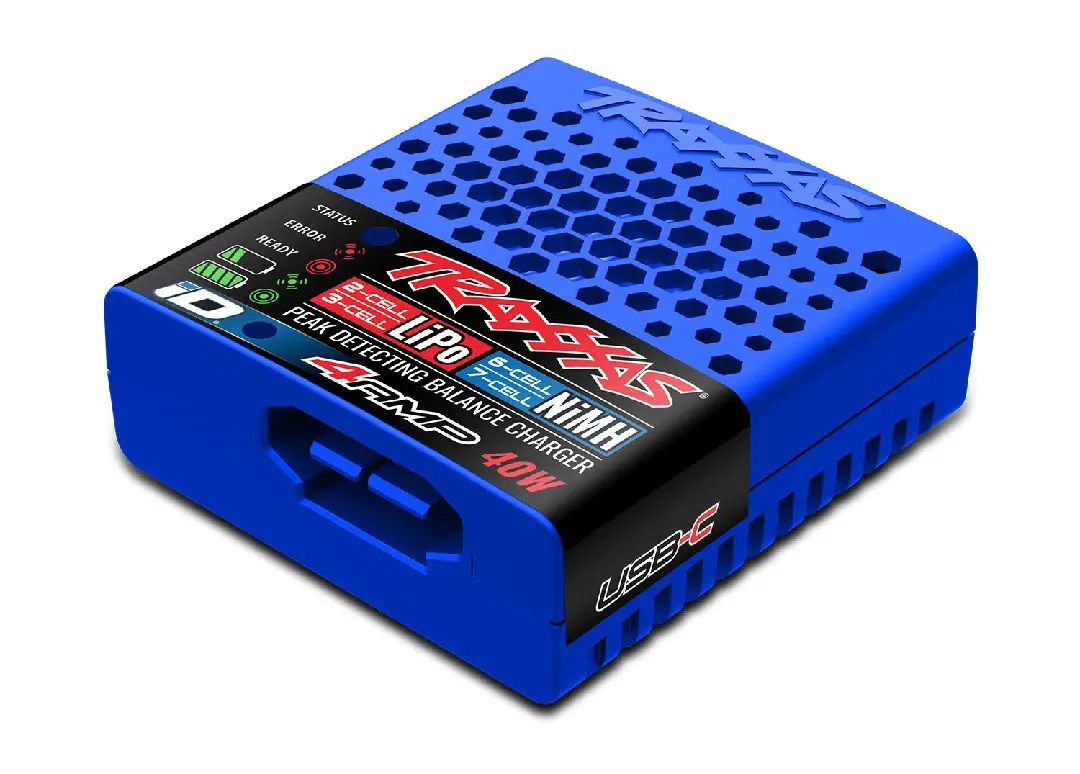 Traxxas Usb-C Multi-Chemistry Charger W/Id Auto Battery Ident. 1