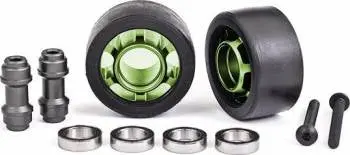 Traxxas Aluminum Wheelie Bar Wheels 6061-T6: X-Maxx/Xrt (Green) 1