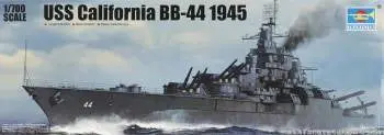 Trumpeter 1/700 Uss California Bb-44 1945 Battleship Model Kit 1