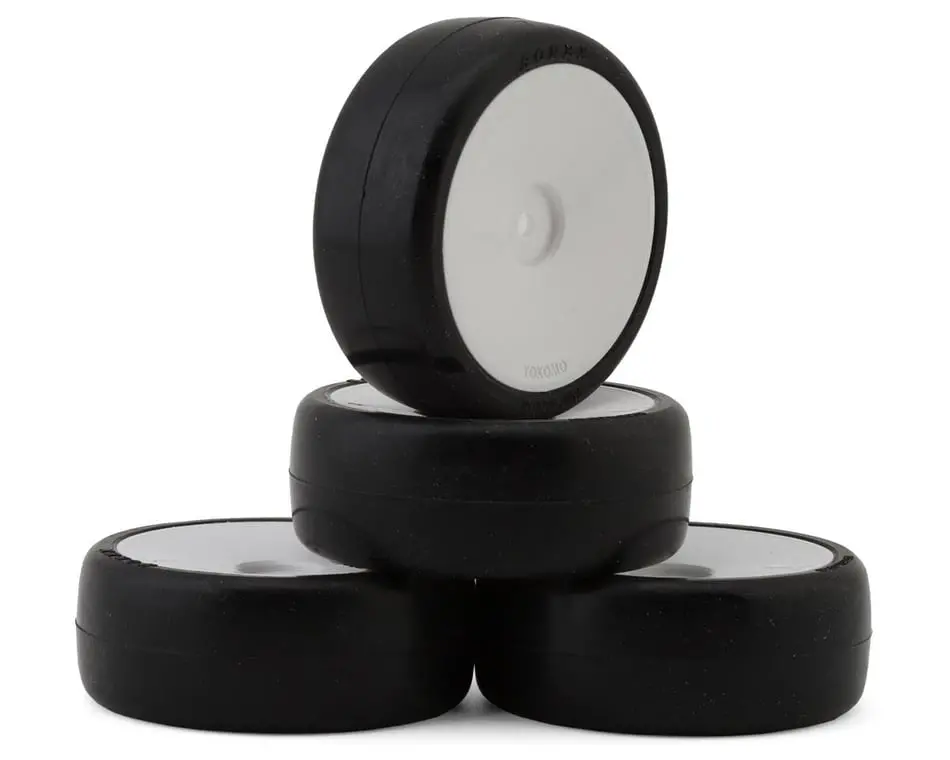 Yokomo Sorex Pre-Glued Touring Car Tires: 32 Shore 1