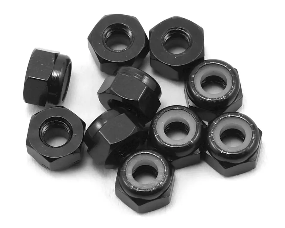 Yeah Racing Aluminum Lock Nut: 3Mm (10Pcs) 1