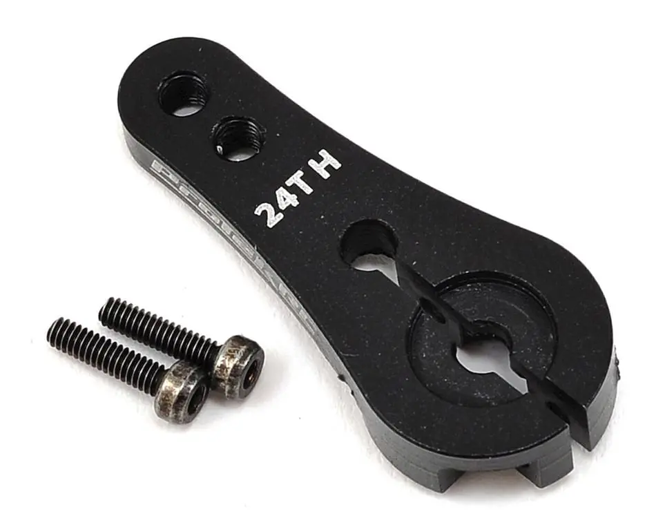 Protek Rc Aluminum 24T Long Servo Horn: 4Mm (Black) 1