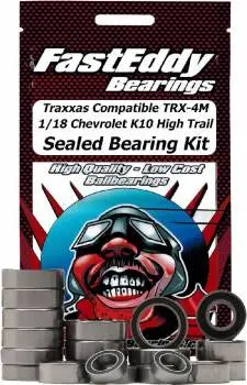 Fast Eddy Sealed Bearing Kit: Traxxas 1/18 Trx-4M Chevy K10 High Trail 1