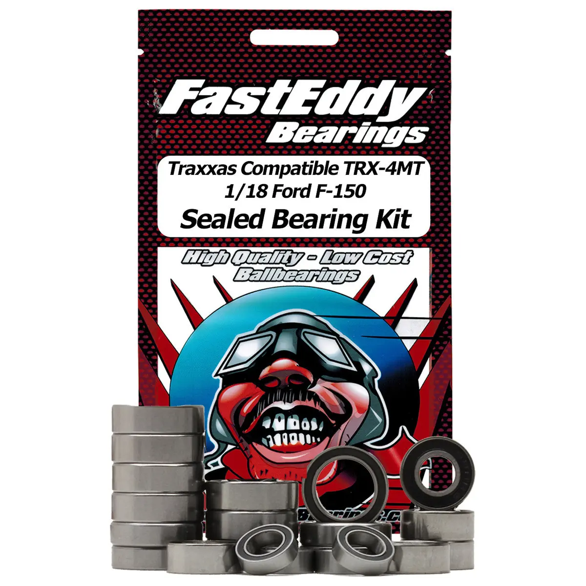 Fast Eddy Sealed Bearing Kit: Traxxas 1/18 Trx-4Mt Ford F-150 1