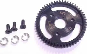 Hot Racing 32P Steel Spur Gear: 54T (Silver) 1