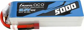 Gens Ace 5S 18.5V 5000Mah 45C Lipo Battery: Deans 1