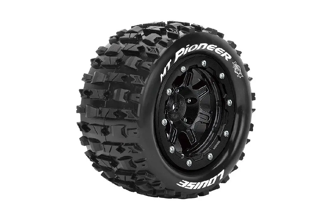 Louise Rc Pioneer Mt Monster Truck Tire 17Mm 1/2 Offset: Maxx (Black) 1
