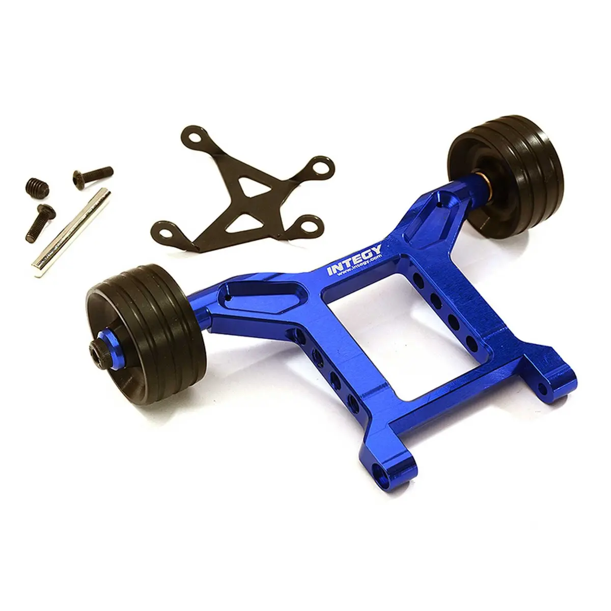 Integy Machined Wheelie Bar: Granite 4X4 (Blue) 1