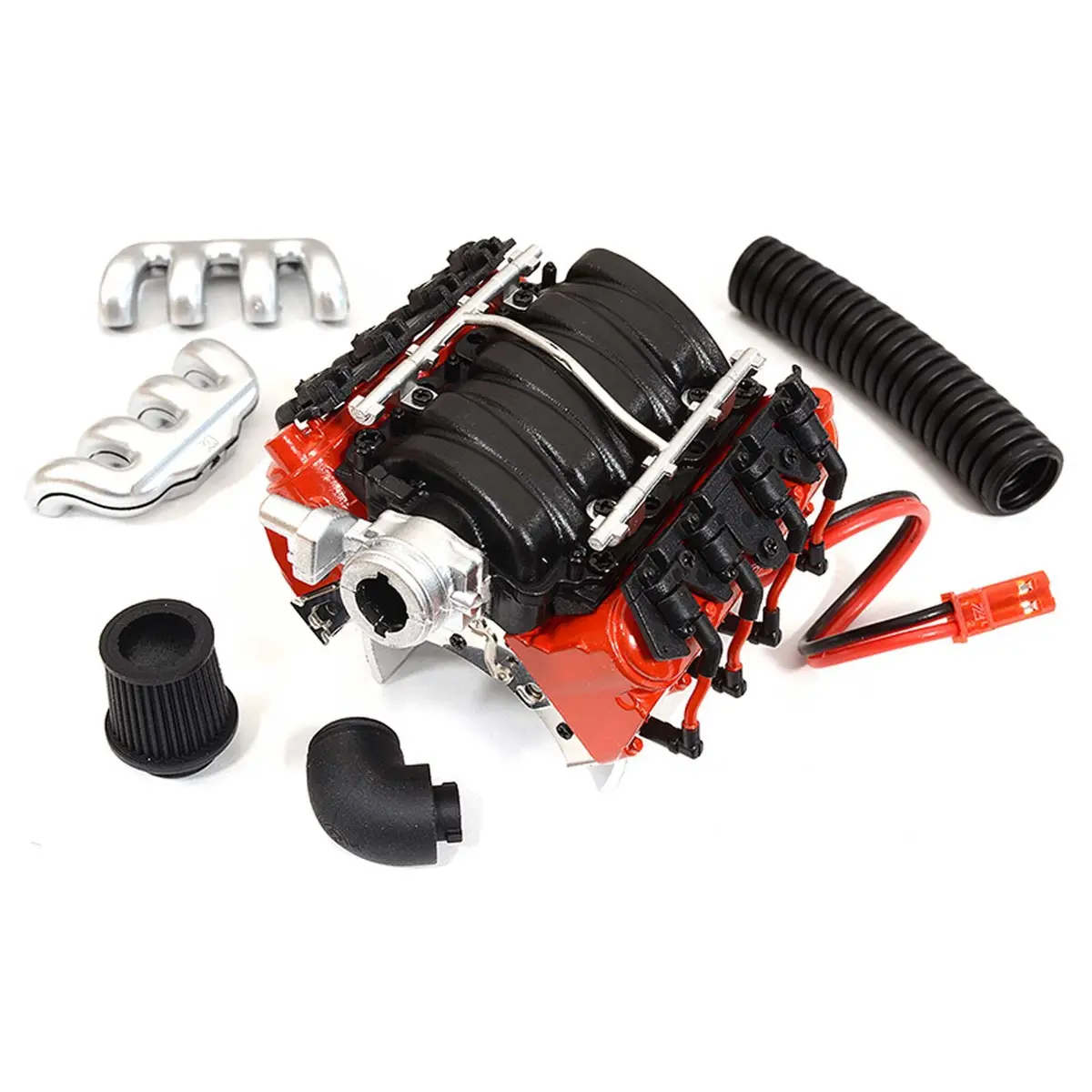 Integy 550 Motor Cooling Fans W/ Realistic V8 Engine Cover 1