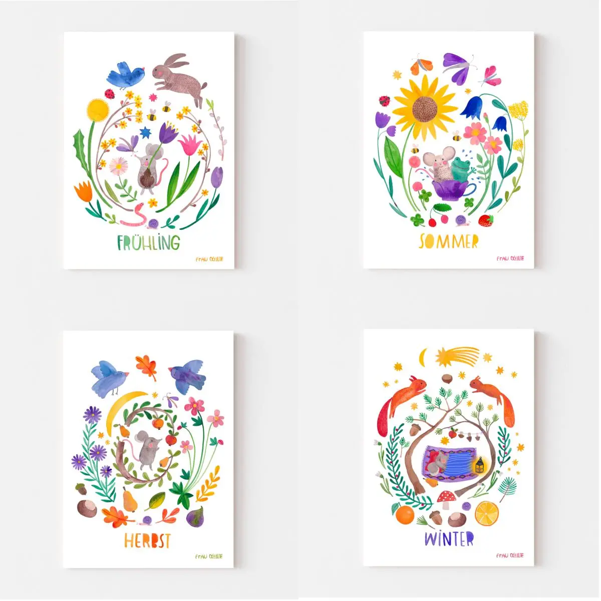 Print-Set *Jahreszeiten* 1