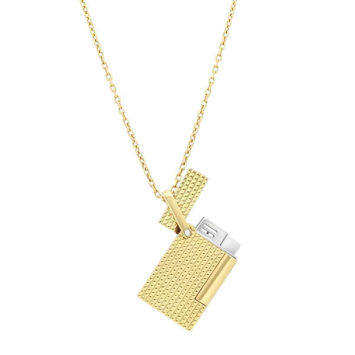 St Dupont Feuerzeug Lighter Necklace Lighter Nekclace, Golden 1