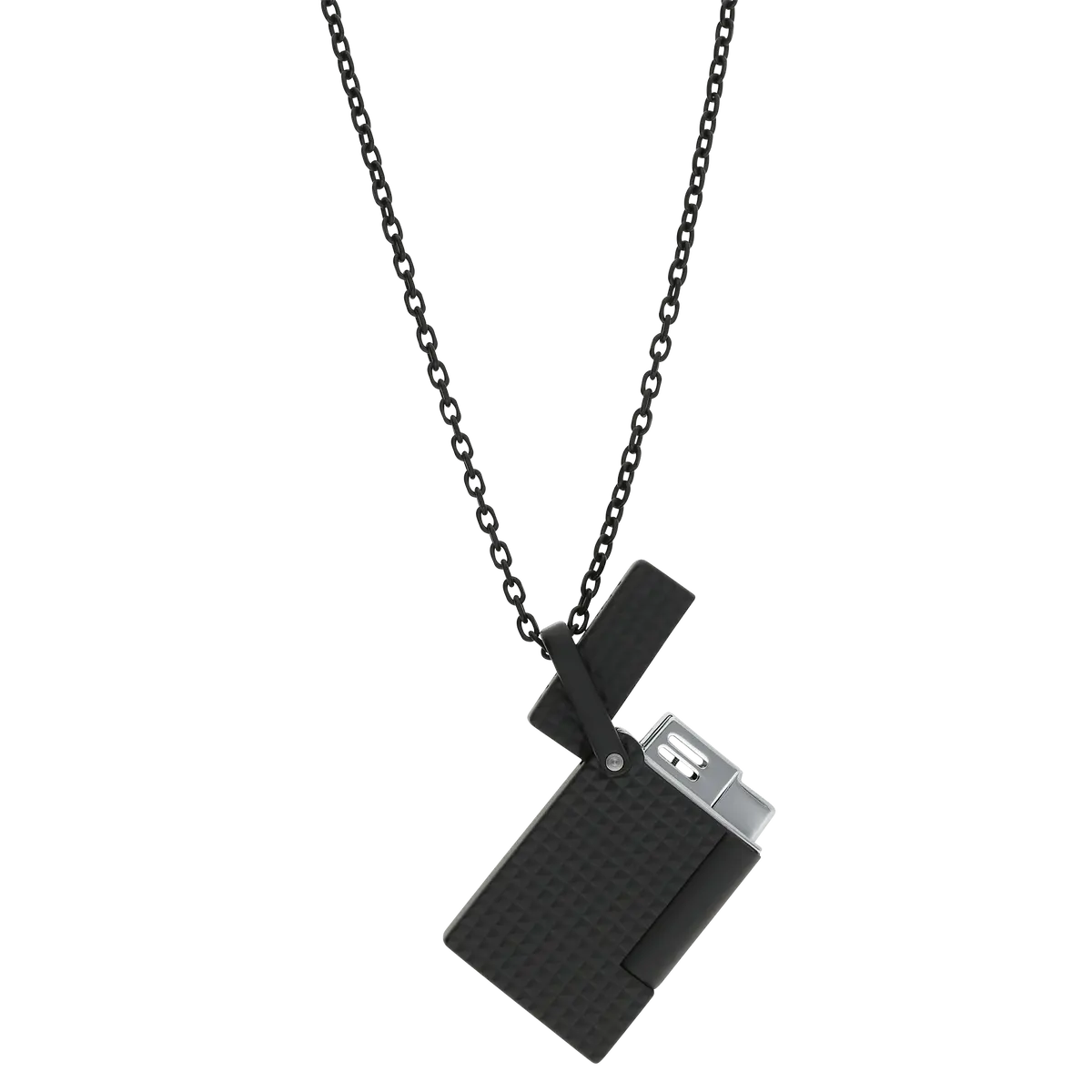 St Dupont Feuerzeug Lighter Necklace Lighter Nekclace, Schwarz 1