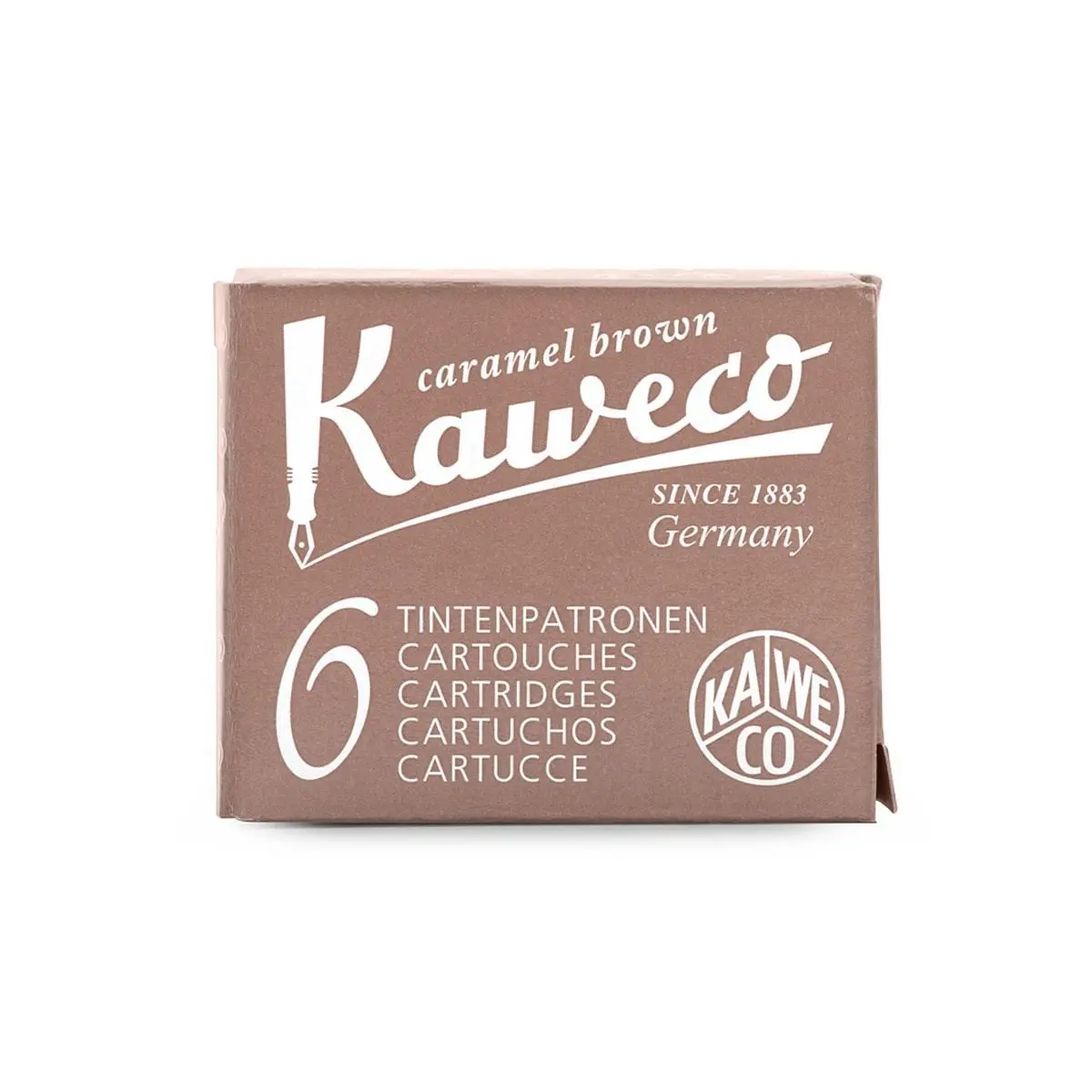 Kaweco, Tintenpatrone, 6 Stück, Karamellbraun 1