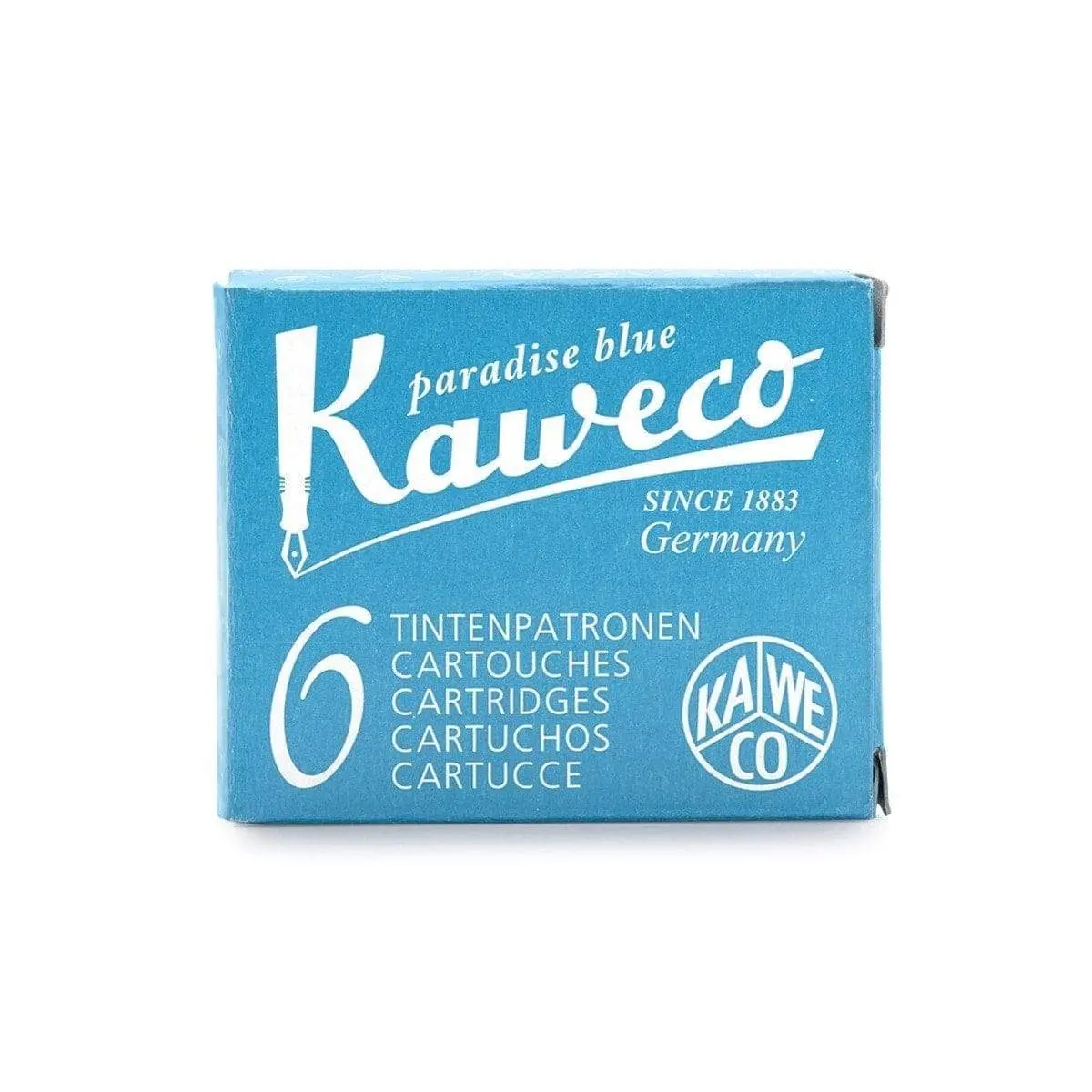Kaweco, Tintenpatrone, 6 Stück, Paradiesblau 1