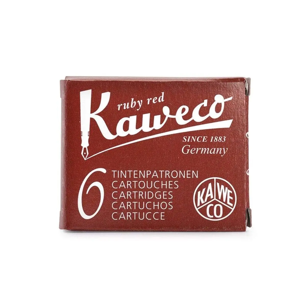 Kaweco, Tintenpatrone, 6 Stück, Rubinrot 1